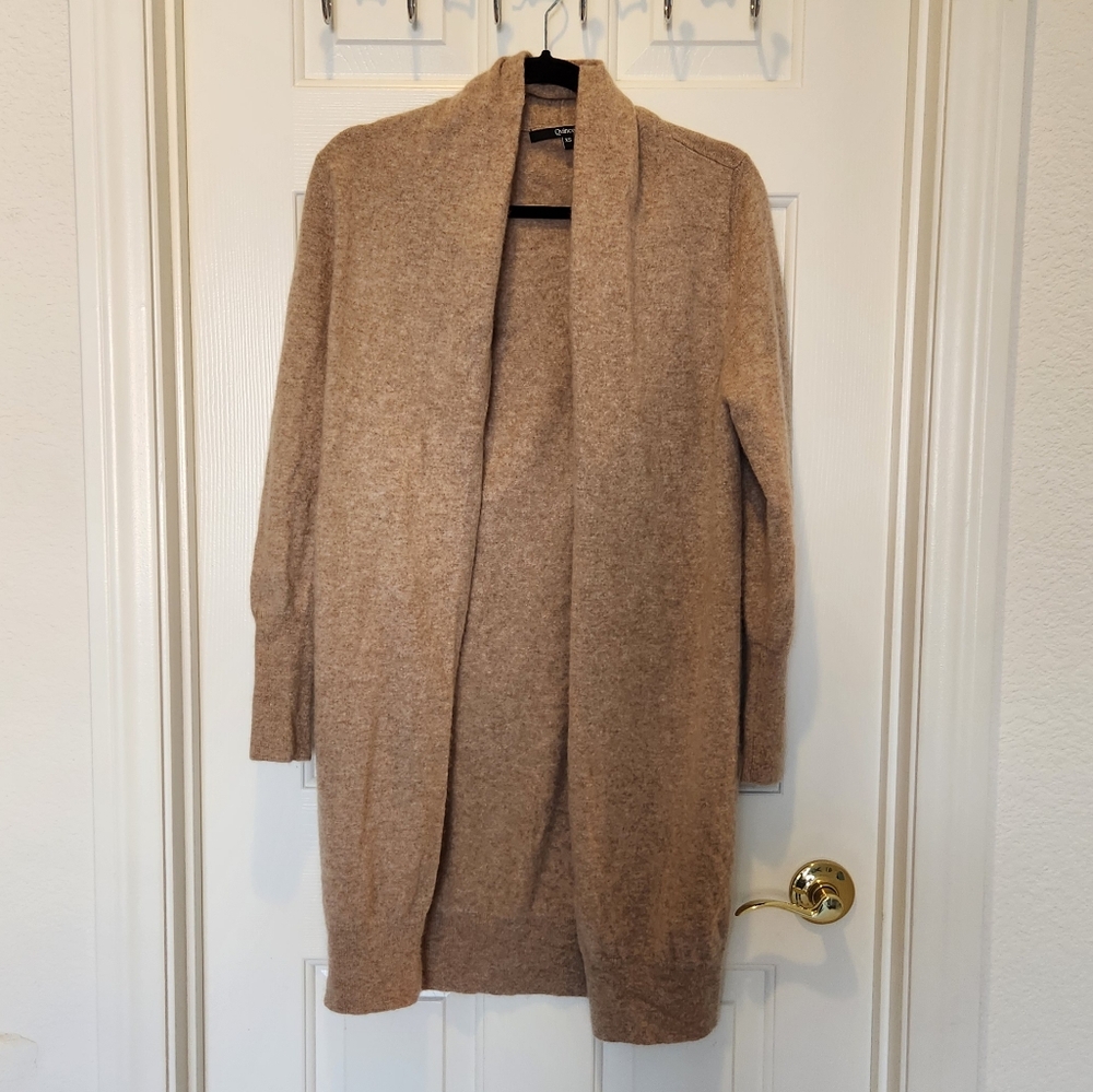 Quince Women's Tan Sweater Cardigan